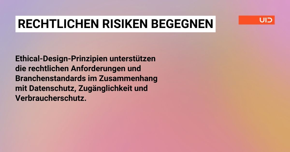 Vorteil Inclusive Design Nr. 2: Rechtlichen Risiken begegnen