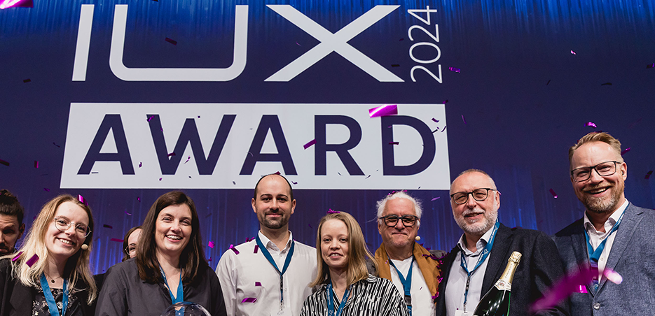 Das Team erhält den IUX Award